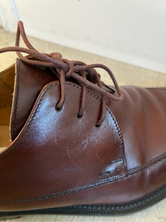 Mezlan Torello Brown Leather Men\'s Lace-Up Split Toe Dress Shoes Size 8 1/2 main image 4